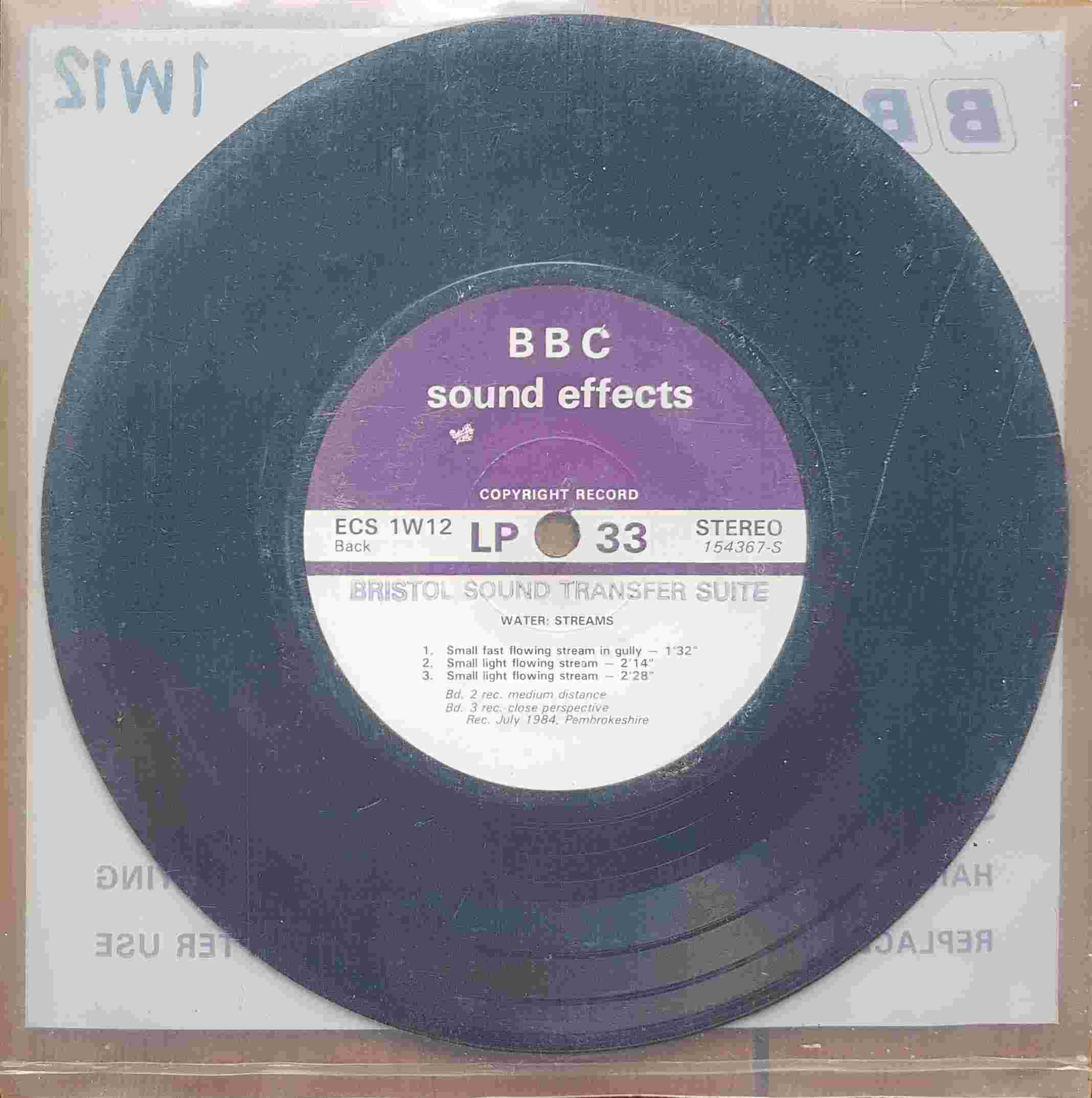 Picture of ECS 1W12 Water: Streams by artist Not registered from the BBC records and Tapes library